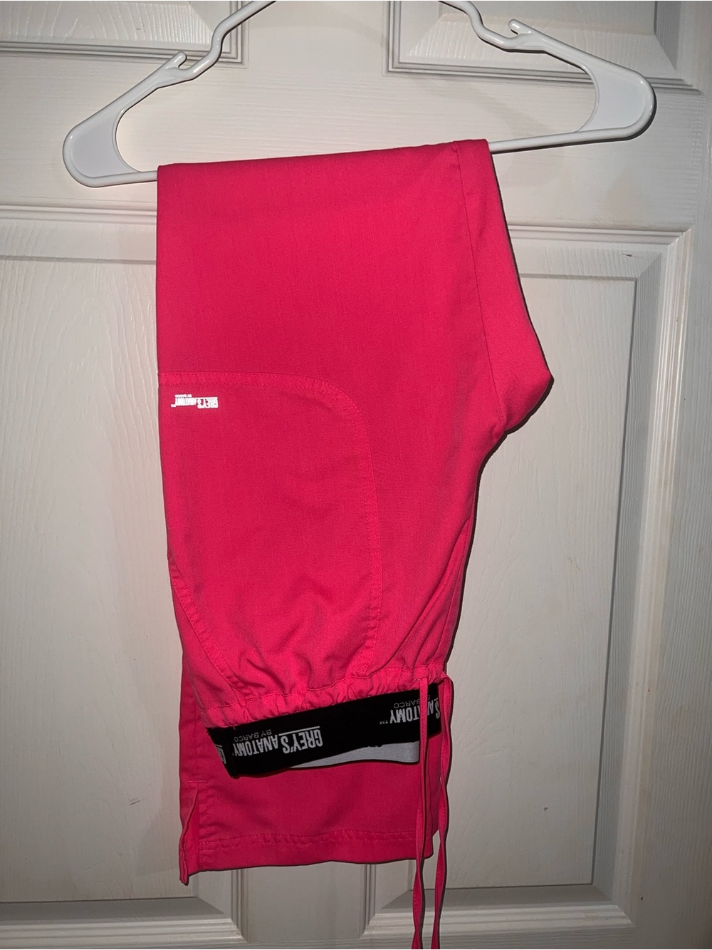 Grey's Anatomy Bright Pink Womens Scrub Joggers